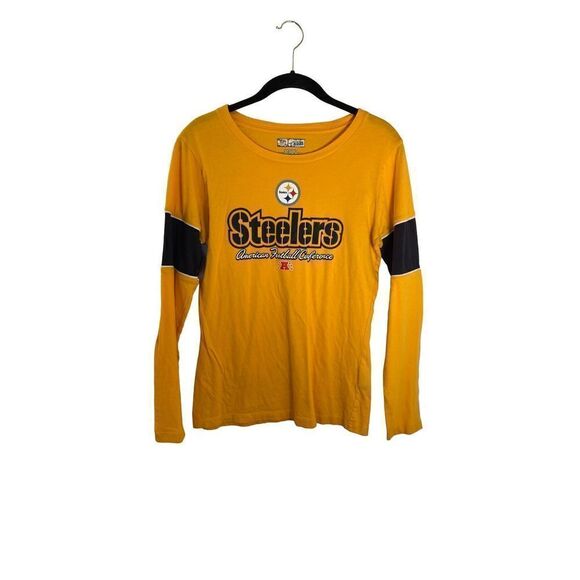 NFL Steelers football long sleeve graphic T-shirt size medium  - Picture 1 of 4